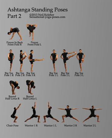 ashtanga yoga standing poses part 2 Neil Keleher, Sensational Yoga Poses.