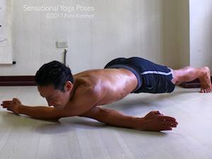 Dragonfly For Stretching The Back Of Both Shoulders,  Neil Keleher, Sensational Yoga Poses.