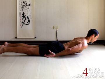 Prone Yoga Poses, locust pose, Neil Keleher, Sensational Yoga Poses