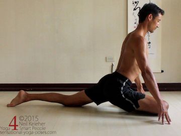 pigeon yoga pose and hip stability as a prep for galavasana 2