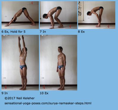 surya namaskar steps. Neil Keleher. Sensational Yoga Poses.