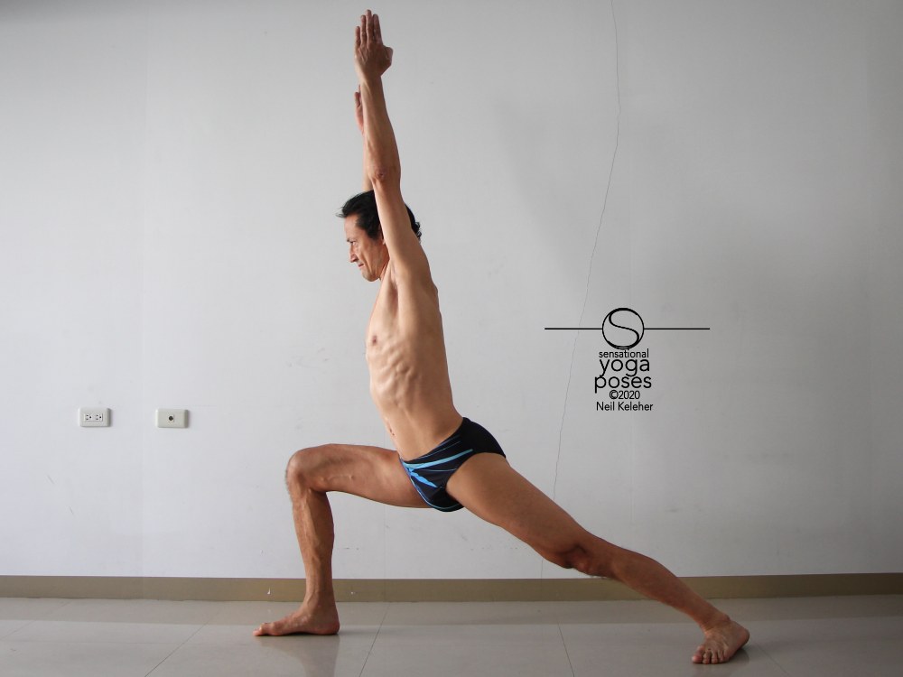Warrior 1, Neil Keleher, Sensational Yoga Poses.