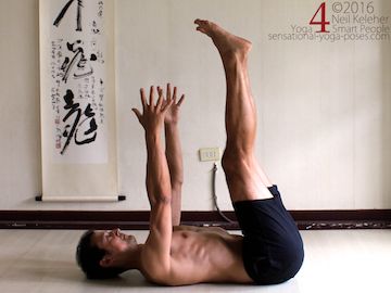 yoga poses for abs: dead dog 1, relaxed