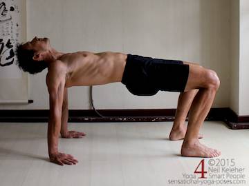 table top yoga pose, counterpose for arm balances