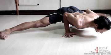 side to side splits adductor stretch with pelvis about 8 inches off of floor.