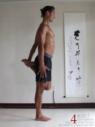 substitute for half bound lotus standing forward bend, ardha baddha padmottanasana substitute