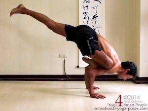 galavasana arm balance step by step 3