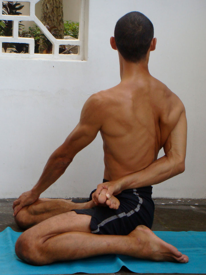 Lotus Pose with Twist