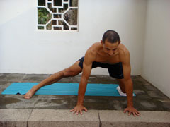 half split yoga pose