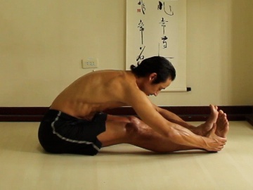 seated forward bend, ashtanga yoga poses, paschimottansana c