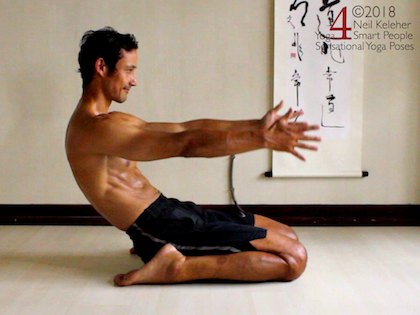 bent back hero yoga pose as a counterpose for backbending yoga poses