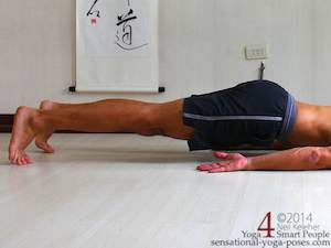 Yoga Push Ups, yoga poses, yoga arm strengthening, arm exercises, body awareness exercises, energizing yoga poses