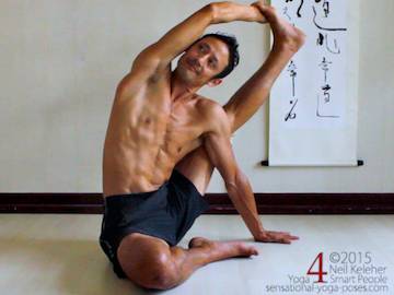 parivrtta surya yantrasana, compass pose