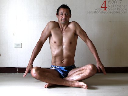 Female Yoga Coach Seated Cross-legged in Lotus Pose or Padmasana Make  Namaste Gesture Hands Up Meditating Stock Image - Image of sitting,  advertisement: 240798851