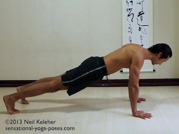 plank pose, push up position, yoga poses, yoga postures, core stability yoga poses, core stability exercises