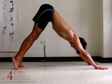 downward facing dog as an ankle stretch 1