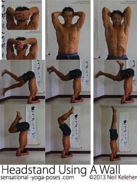 Shoulderstand Using a Wall