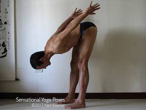 Yoga poses for abs,  Standing forward bend, neil keleher, sensational yoga poses.