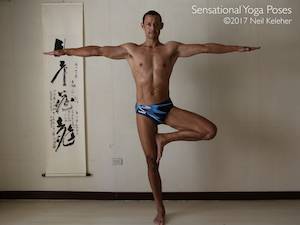 Tree yoga pose. Neil Keleher, Sensational Yoga Poses.