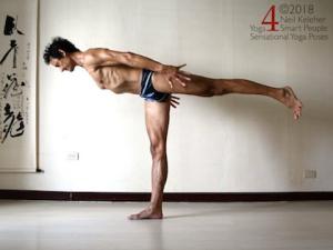 Warrior 3 yoga pose. Neil Keleher, Sensational Yoga Poses.