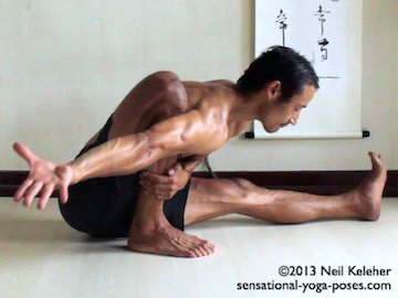 marichyasana a, marichyasana yoga poses, binding yoga poses, seated binding yoga poses, marichyasana type poses