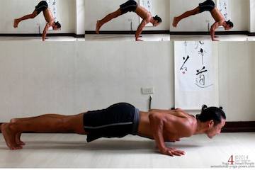 jumping back to chaturanga dandasana, neil keleher, sensational yoga poses.