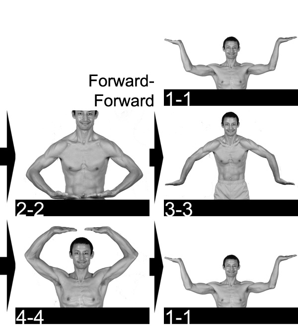 dance of shiva: Forward Forward movement set starting from (and finishing at) 1 1 Neil Keleher, Sensational Yoga Poses.