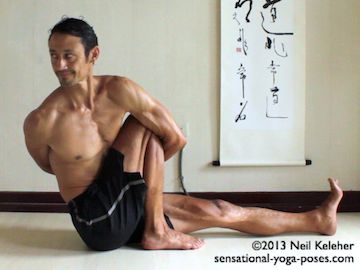 Binding In Marichyasana C, Neil Keleher, Sensational yoga poses