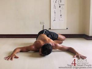 twisting yoga poses, prone twist
