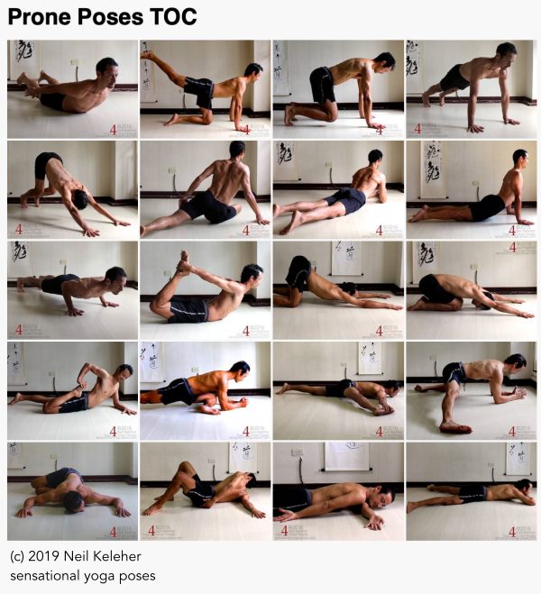 prone yoga poses. Neil Keleher. Sensational Yoga Poses.