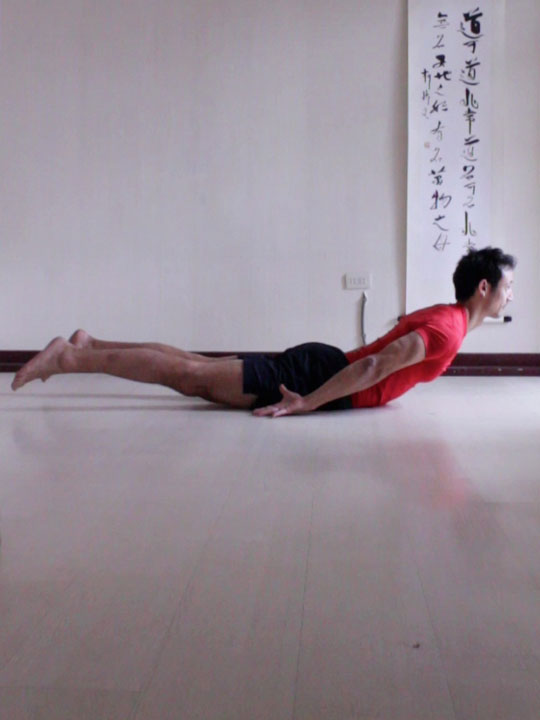 Locust Yoga Pose (Iron Man Pose)