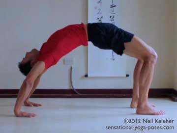 wheel pose. Neil Keleher, Sensational Yoga Poses.
