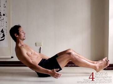 Supine Yoga poses, rolling sit up,  neil keleher, sensational yoga poses.
