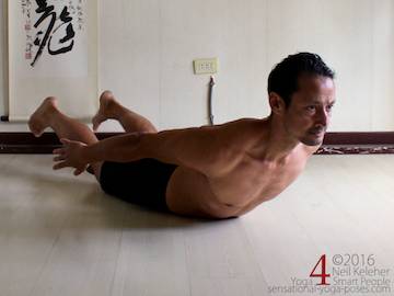 Prone Yoga Poses, locust pose,  Neil Keleher, Sensational Yoga Poses