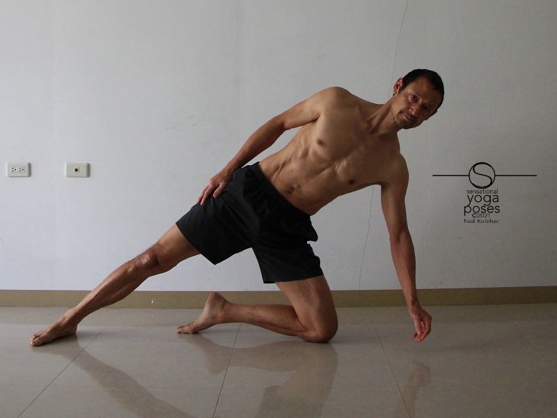 Lateral Knee Balance, Neil Keleher, Sensational yoga poses