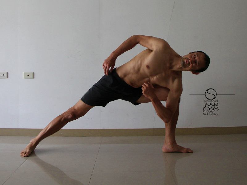 Side Angle Pose Side Bend, Neil Keleher, Sensational yoga poses