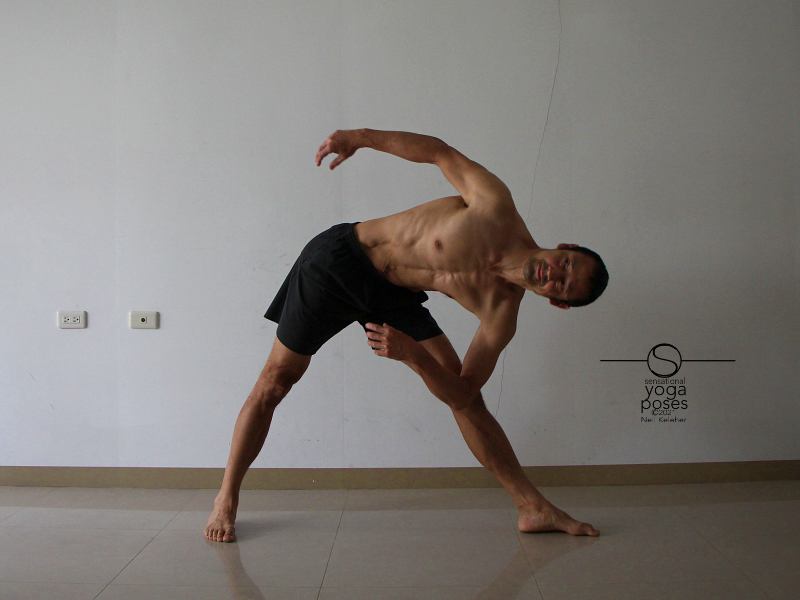 Triangle Pose Side Bend, Neil Keleher, Sensational yoga poses