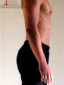 lifting the tailbone while standing Neil Keleher. Sensational Yoga Poses.