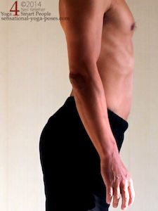 lifting the tailbone while standing Neil Keleher. Sensational Yoga Poses.