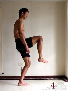 Hip flexion psoas activation, neil keleher, sensational yoga poses.