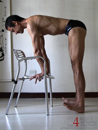 standing hamstring stretch Neil Keleher, Sensational Yoga Poses.