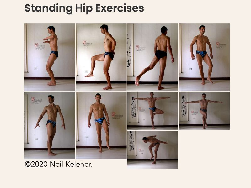 standing hip flexor stretches