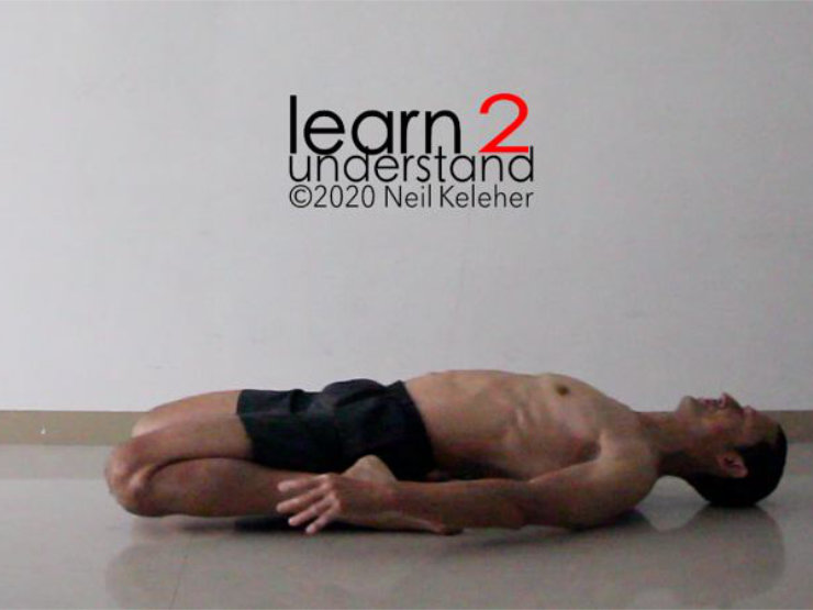 supta virasana Neil Keleher, Sensational Yoga Poses.