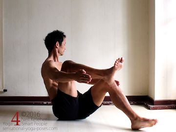 Yoga boat pose variations, Neil Keleher, Sensational Yoga Poses.