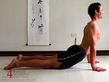 Upward facing dog yoga pose. Neil Keleher.