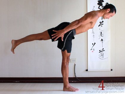 warrior 3, Neil Keleher, Sensational Yoga Poses.