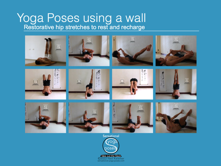 yoga poses using a wall